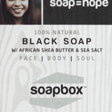 Jabón Negro Totalmente Natural de Soapbox Soaps