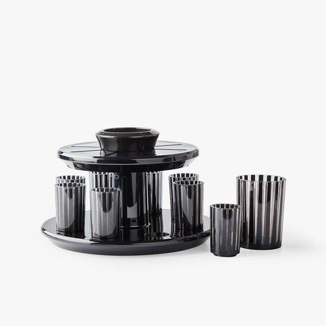 Apeloig Collection Kiddush Wine Fountain Set: Smoke_White - Image 8