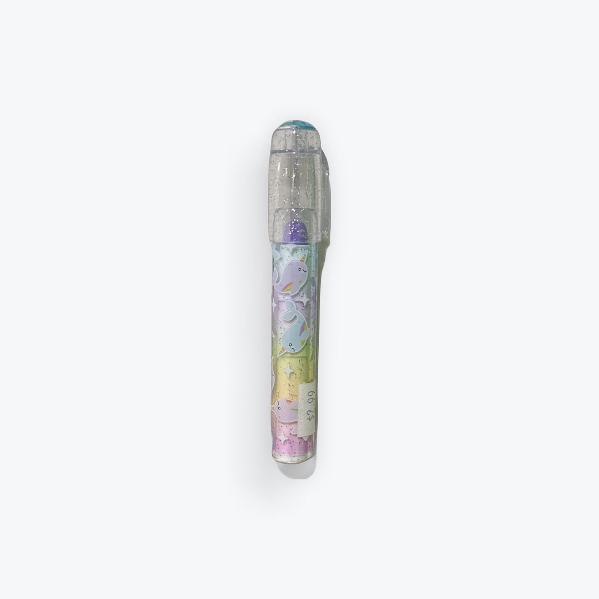 OOLY, Rainbow Glitter Gem, Fruity Scented Erasers Kit, Kids School Pencil Eraser, Stacking Pen Type