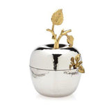 Godinger 9498 Leaf Design Apple Jam Jar Spoon
