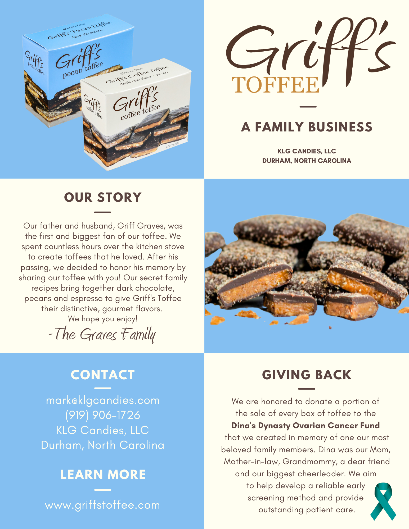 Griff’s Griff's Pecan Toffee - 2oz Dark Chocolate Toffee - Image 13