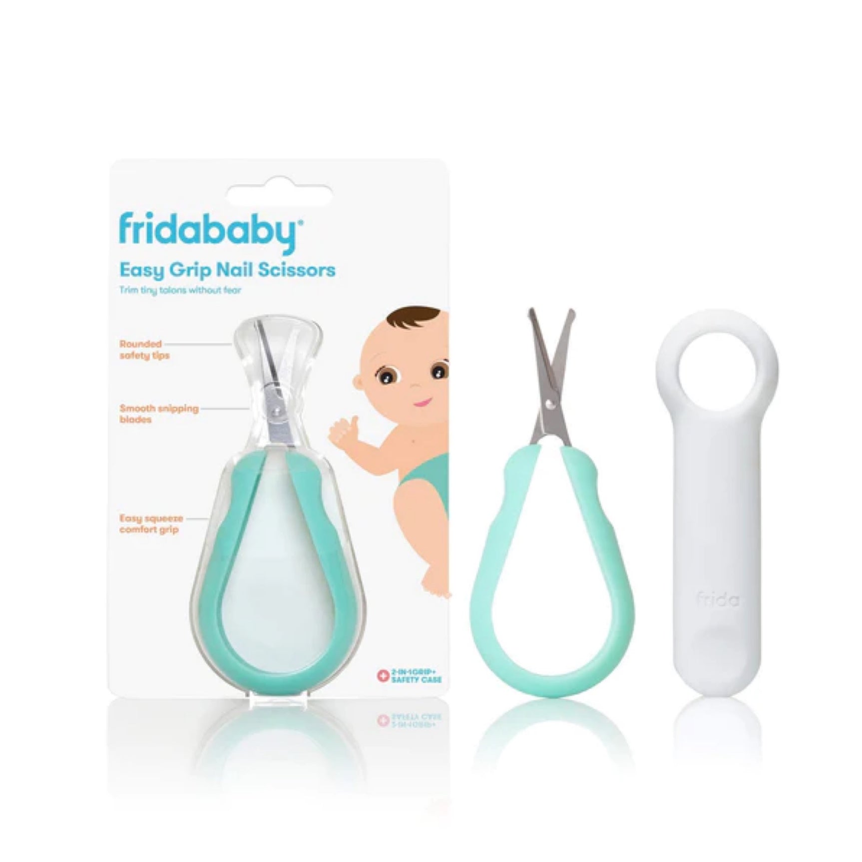 Tijeras de uñas de agarre fácil Fridababy