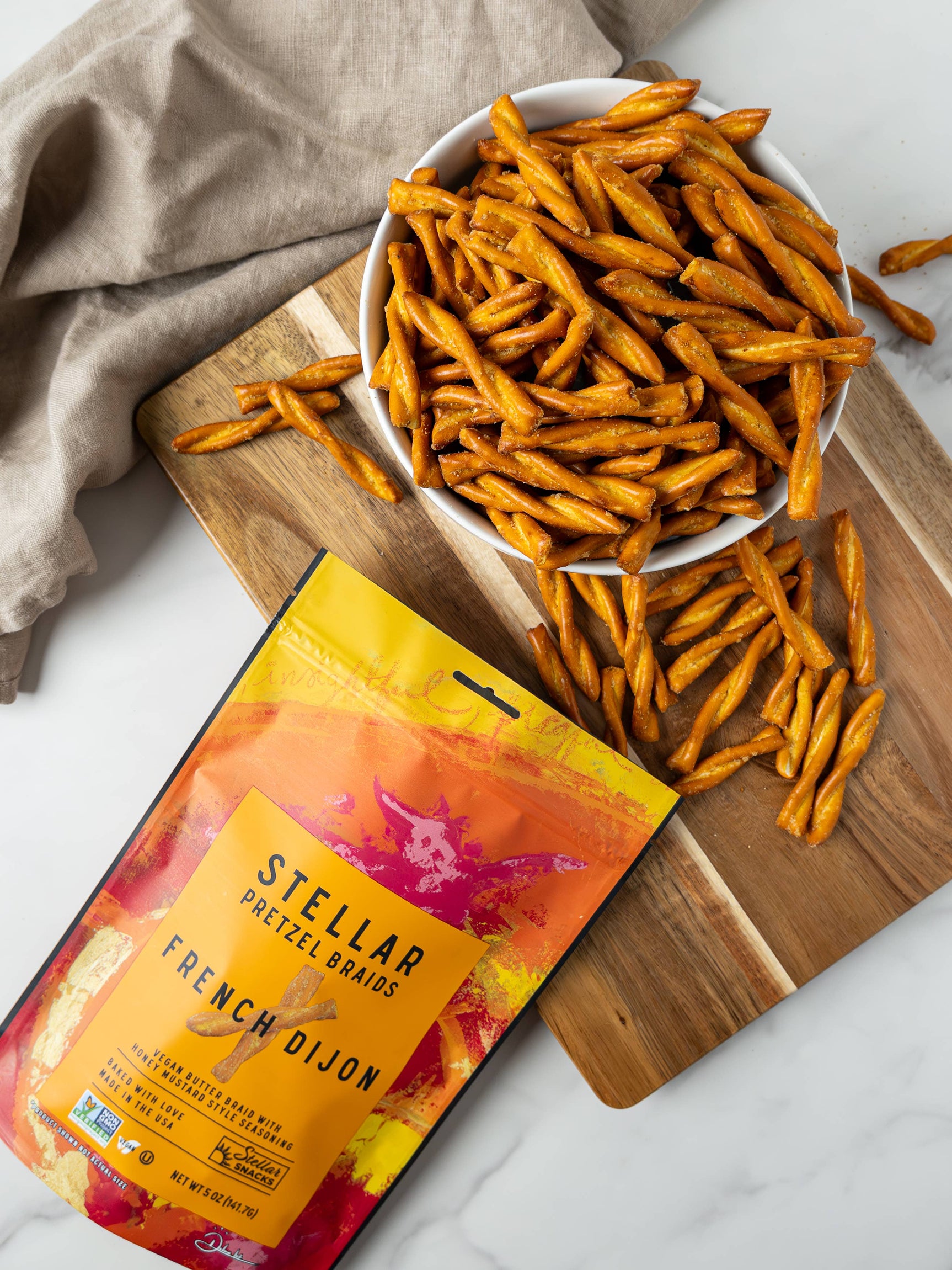 Stellar French Dijon Pretzel Braids