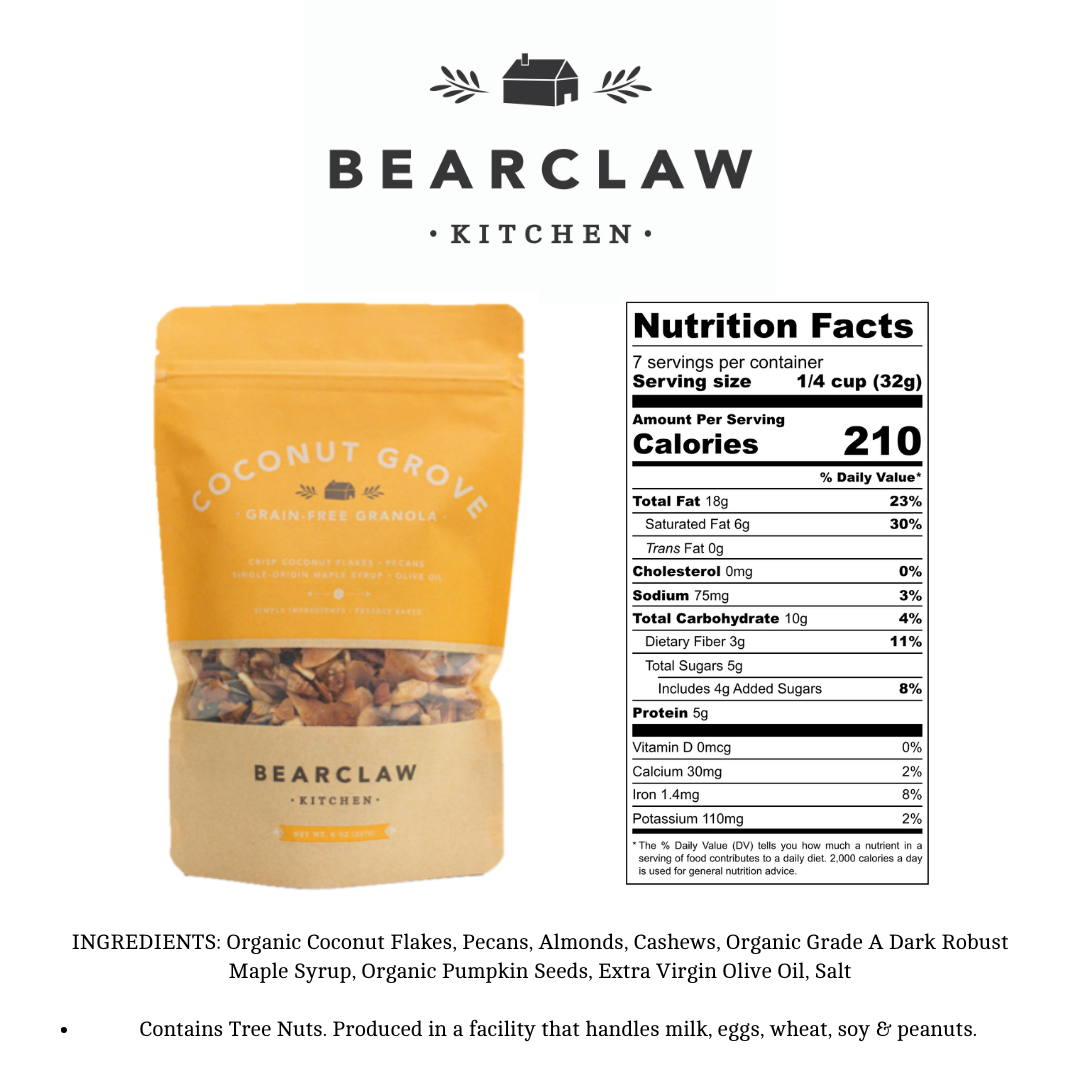 Bearclaw Kitchen 1.5 oz Coconut Grove Grain-Free Granola - Image 6