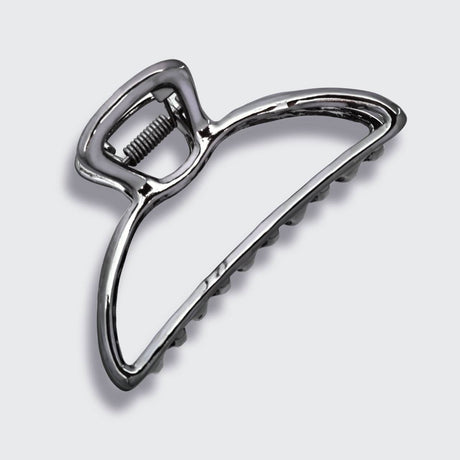 KITSCH Open Shape Claw Clip - Hematite - Image 3