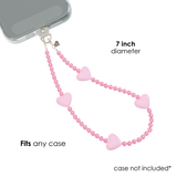 Pink Heart Phone Charm - Image 4