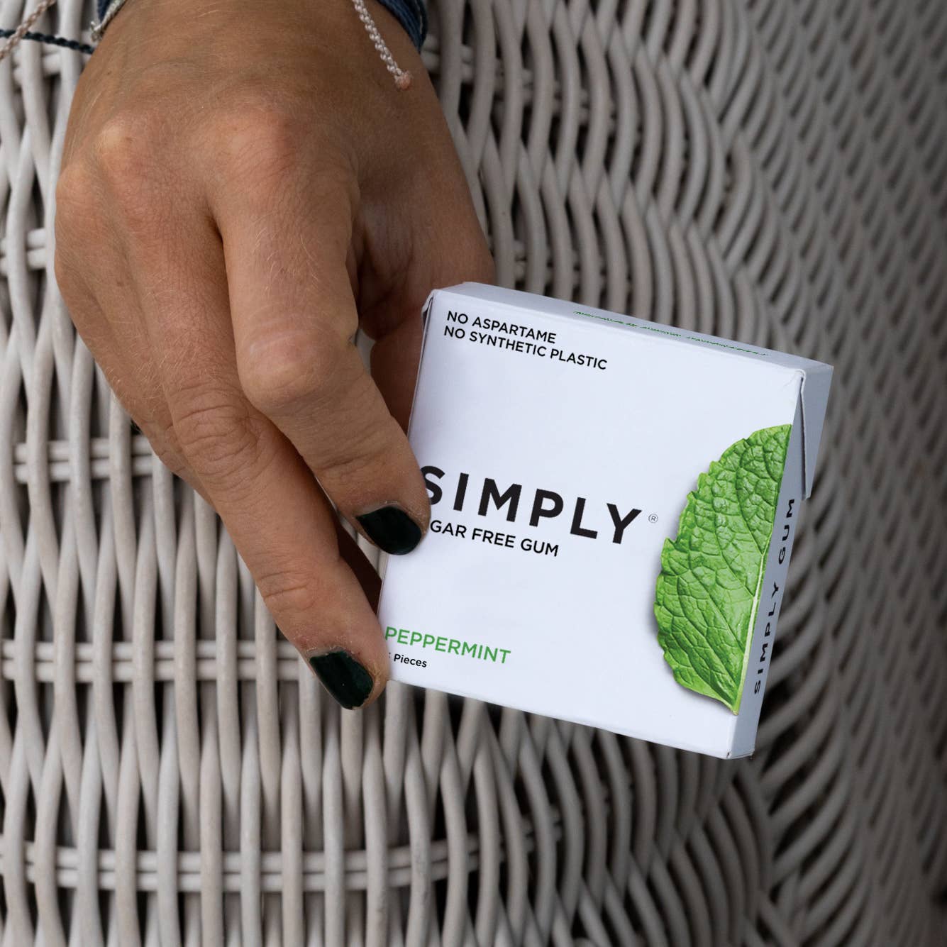 Sugar Free Peppermint Gum - Natural + Plastic-Free