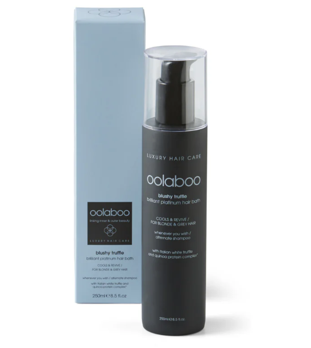 Oolaboo Blushy Truffle Brilliant Platinum Hair Bath