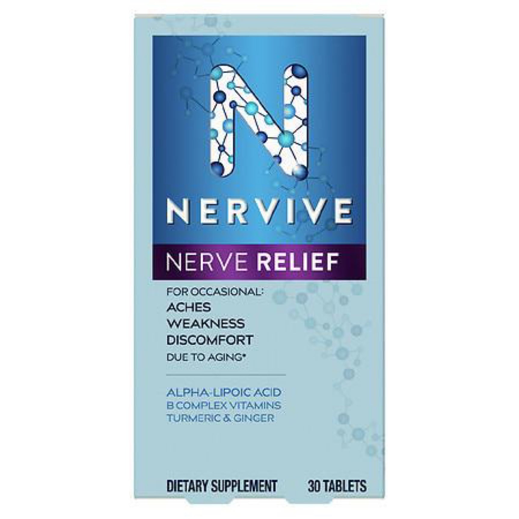 Comprimidos de ácido alfa lipoico Nervive Nerve Relief