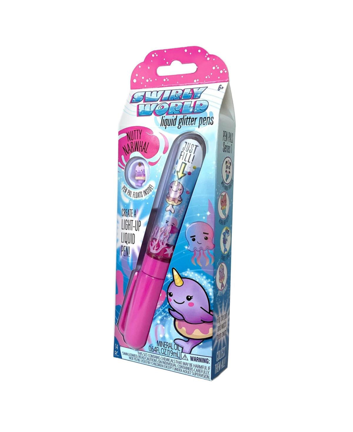 Bright Stripes Swirly World DIY Liquid Wand Pen Activity Kit-Nutty Narwhal