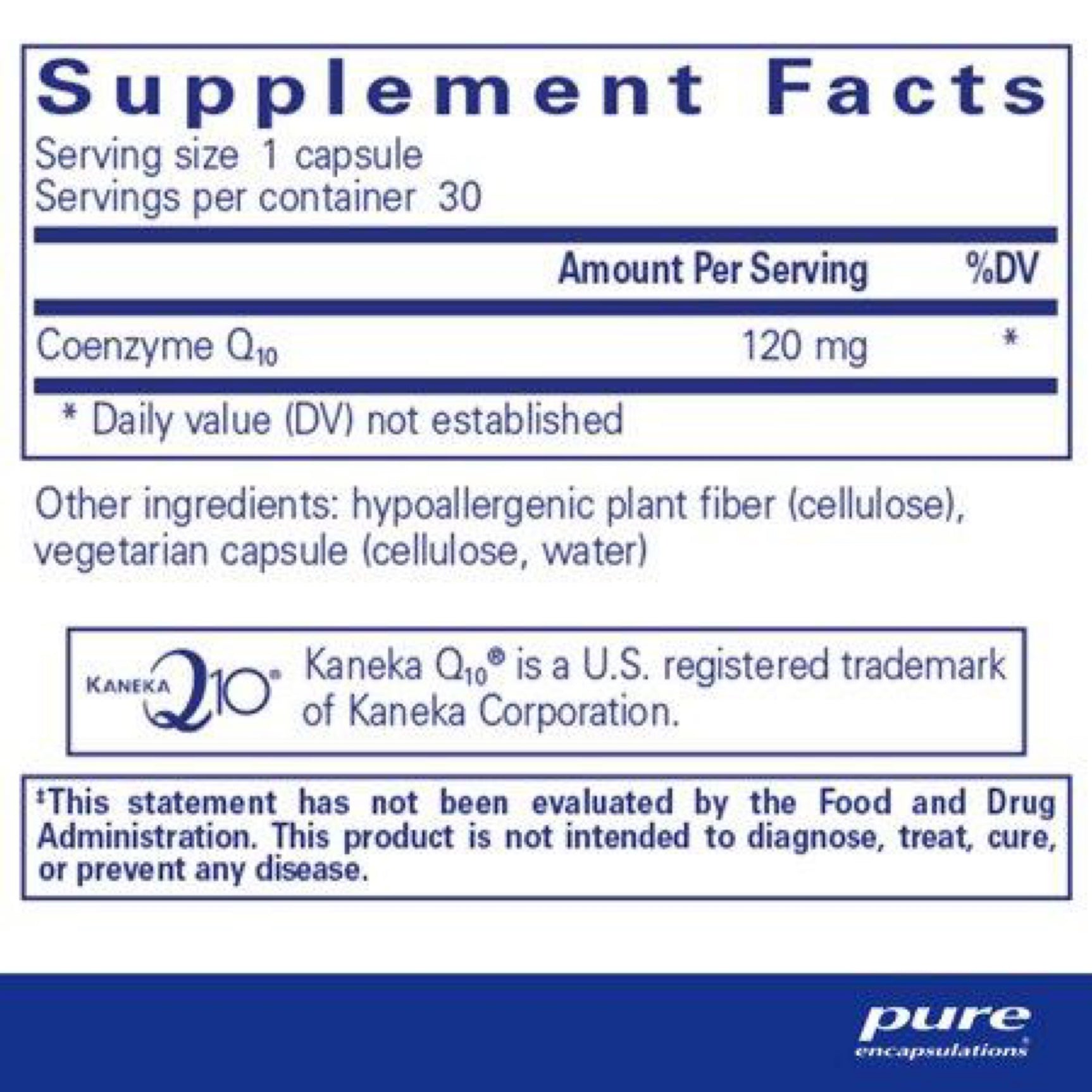 Pure Encapsulations COQ10 120 mg