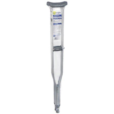 Sunmark Push-Button Tall Adult Aluminum Crutches, CY195-1318