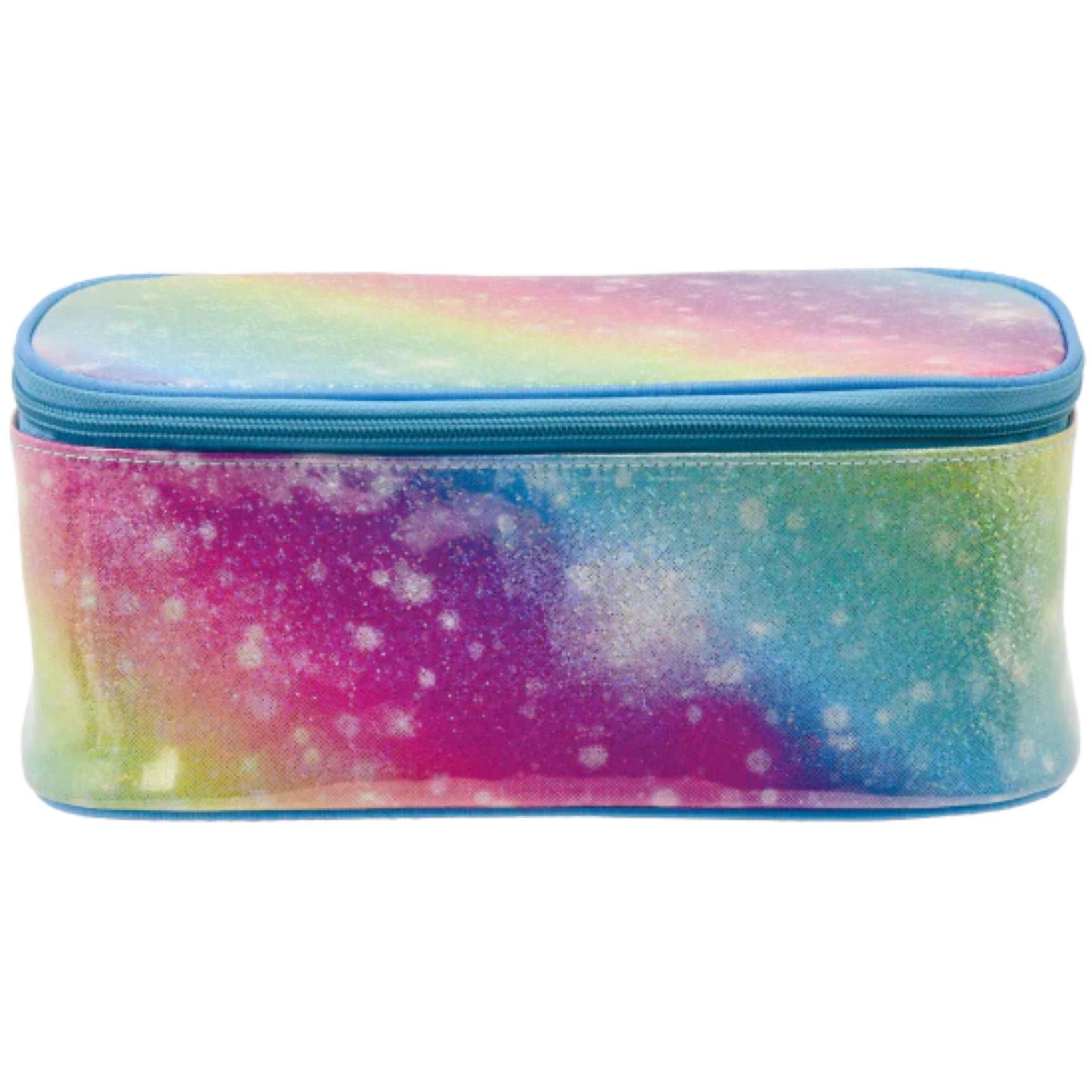 Shimmering rainbow cosmetic case