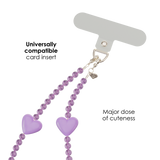 Purple Heart Phone Charm