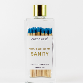 Chez Gagné Left of My Sanity - Glass Bottle Matches