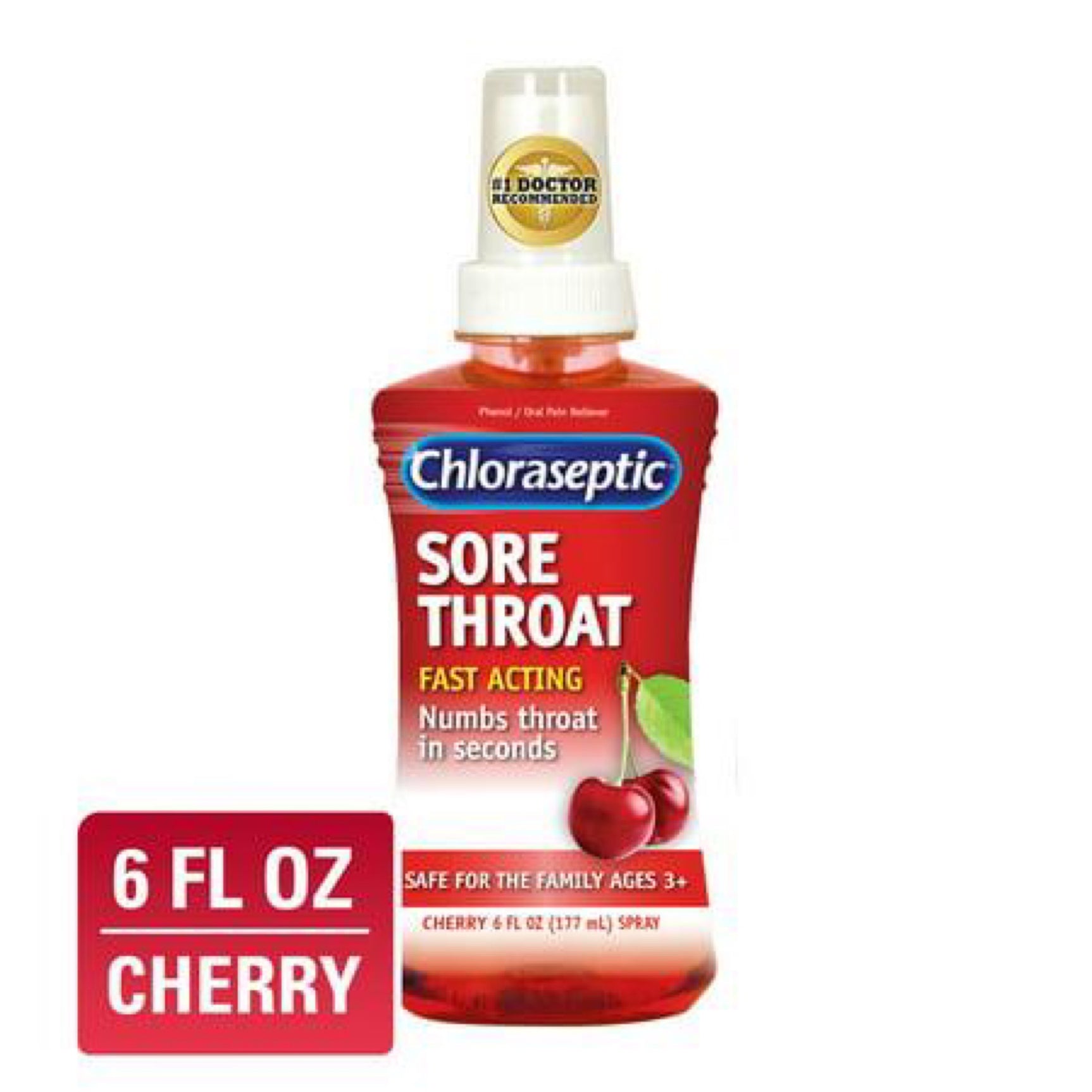 Chloraseptic Sore Throat Spray Flavor 6 oz