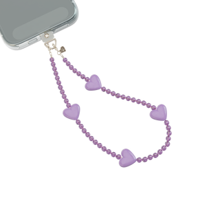 Purple Heart Phone Charm
