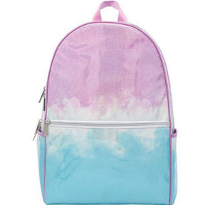iscream Girls' Pink and Blue Ombre 18" x 12" Backpack for School and Travel with Interior Laptop Pocket