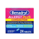 Benadryl Allergy Plus Congestion Ultratabs