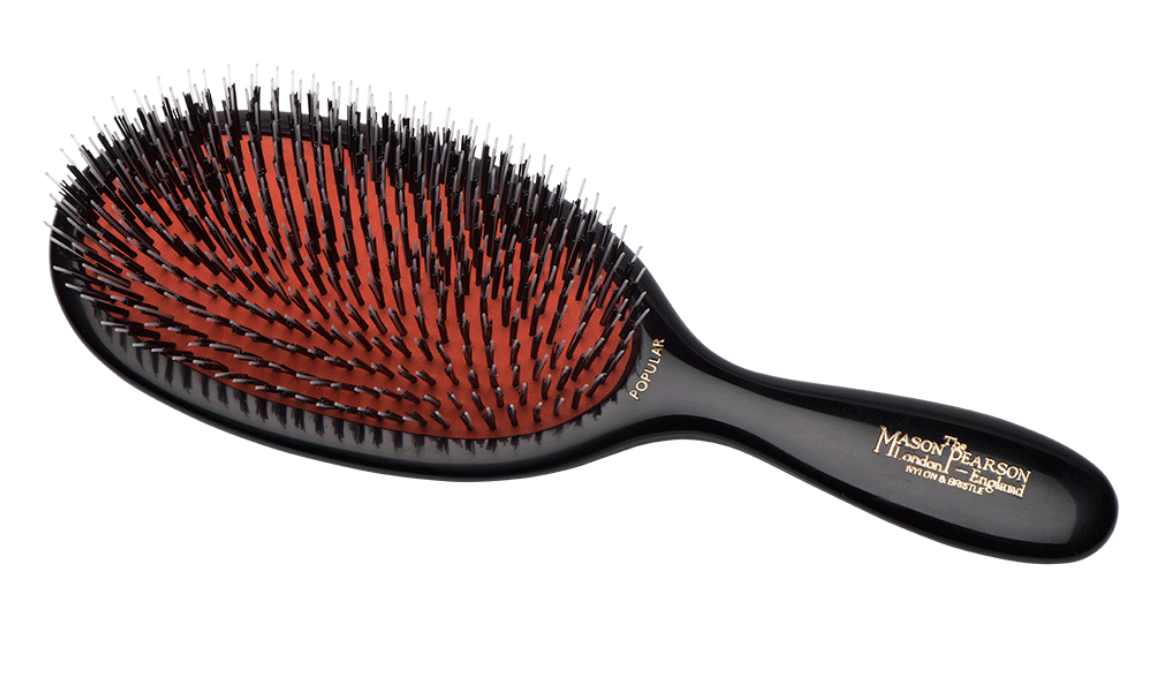Mason Pearson London, England Dark Ruby Bristle & Nylon Large size BN1