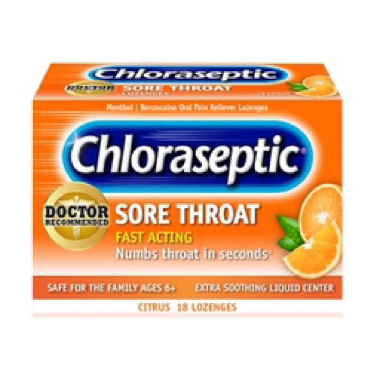 Chloraseptic Sore Throat Lozenges Citrus Flavor