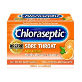 Chloraseptic Sore Throat Lozenges Citrus Flavor