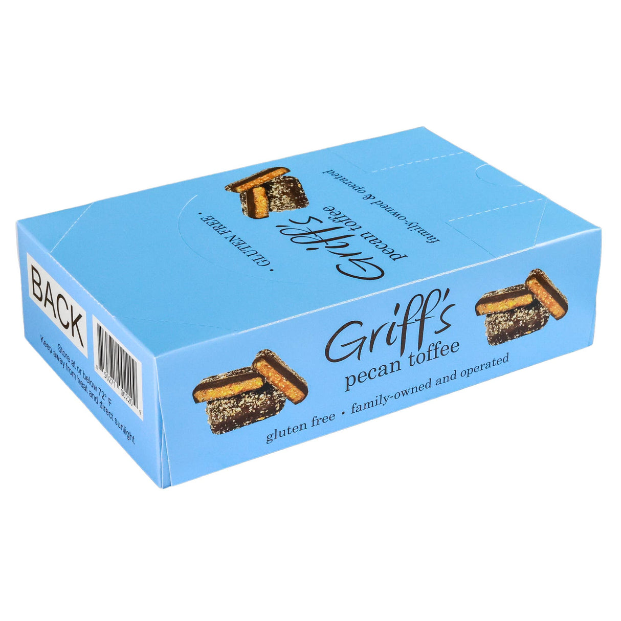 Griff's Pecan Toffee - 1oz Dark Chocolate Toffee