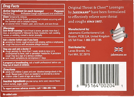 Jakemans Throat & Chest Cherry Lozenges Box - 24 Ct - Image 3