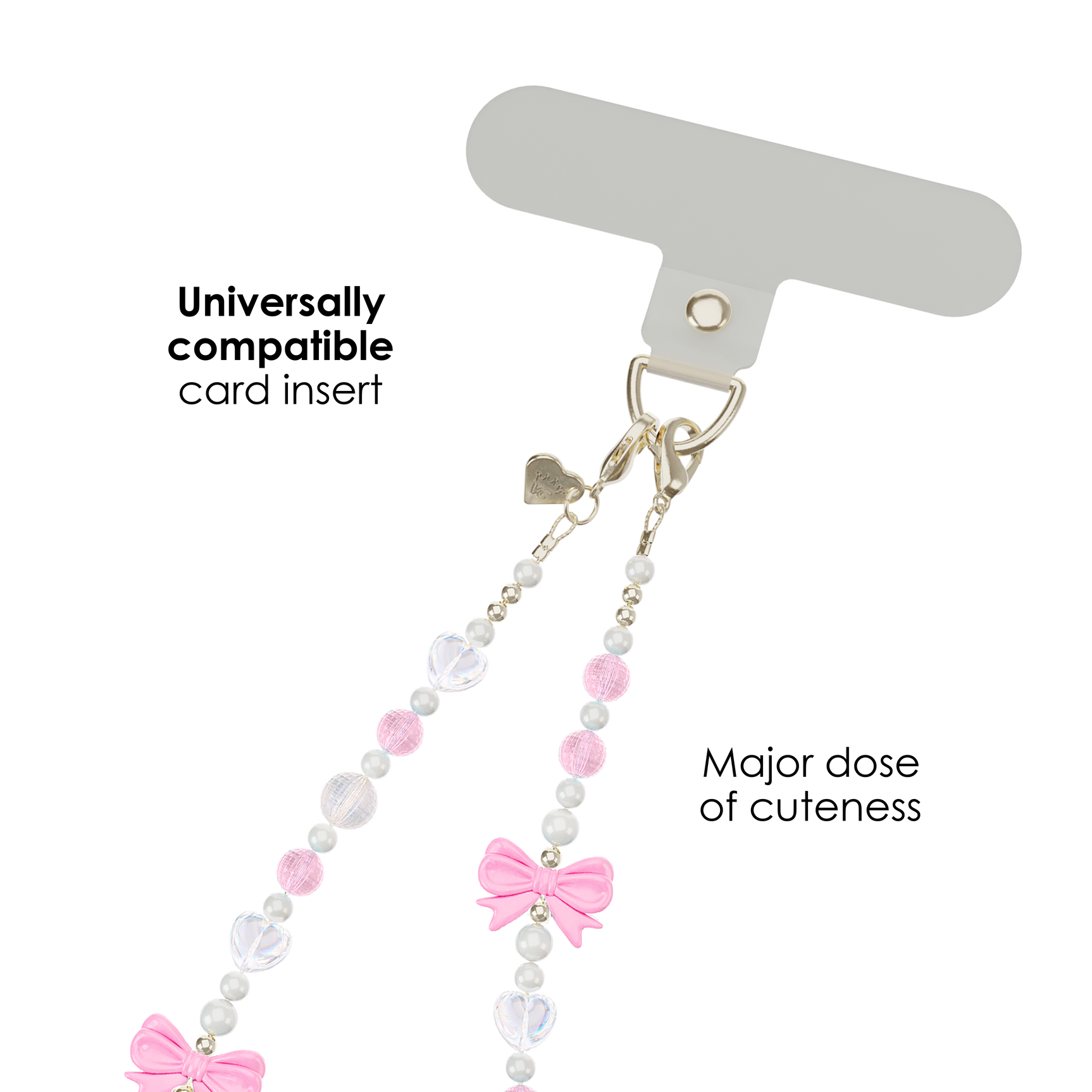 Pink Bow Phone Charm - Image 3