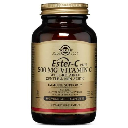 Solgar ESTER-C Plus 500 mg Vitamin C Vegetable Capsules ct