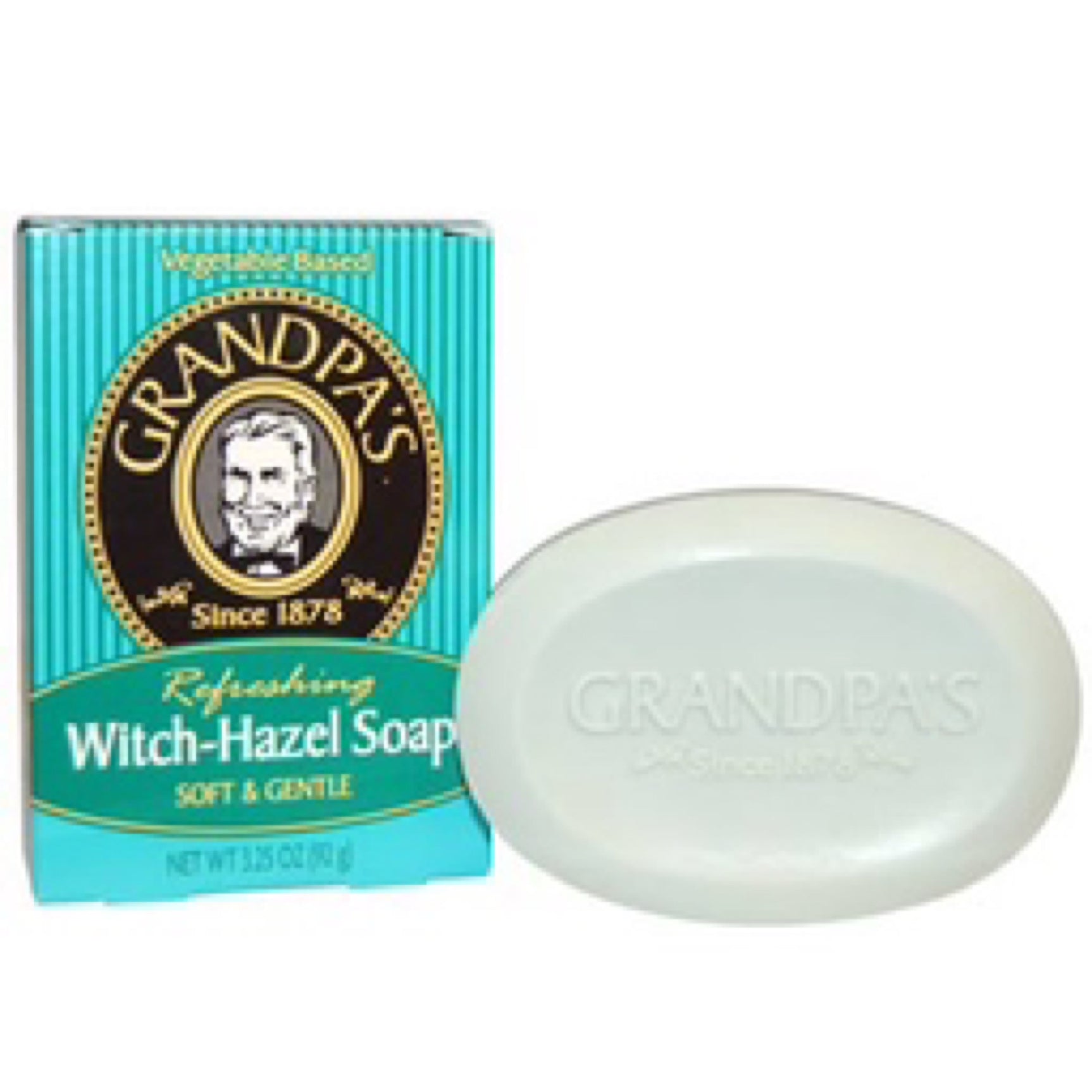 Grandpa's Witch Hazel Bar Soap Soft and Gentle