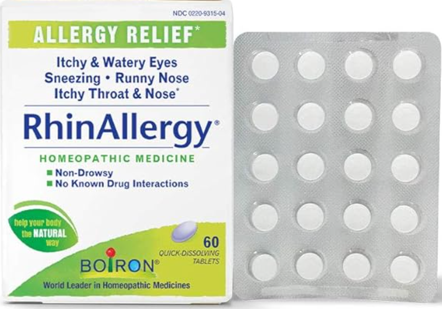 Boiron RhinAllergy Tablets for Relief from Allergy Symptoms of Sneezing