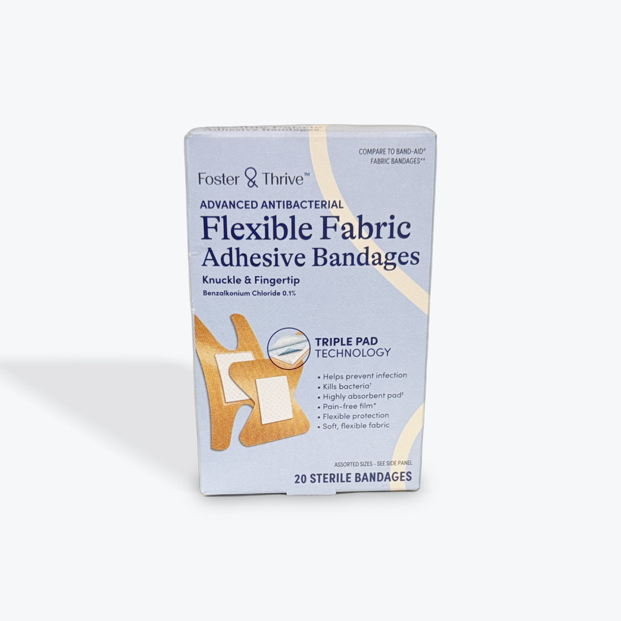 F&T Knuckle Bandages Fabric Advanced Antibacterial