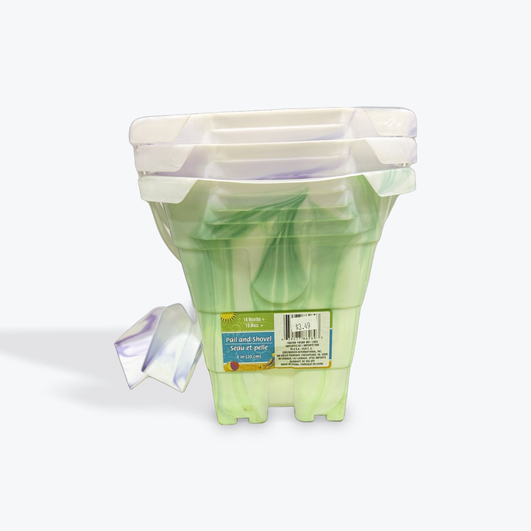 Sand Castle Mold Bucket & Shovel Beach Toy Set Blue Sandbox Toys Summer Fun Pail