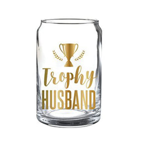 Slant Collection Slant Trophy Husband Beer Can Glass
