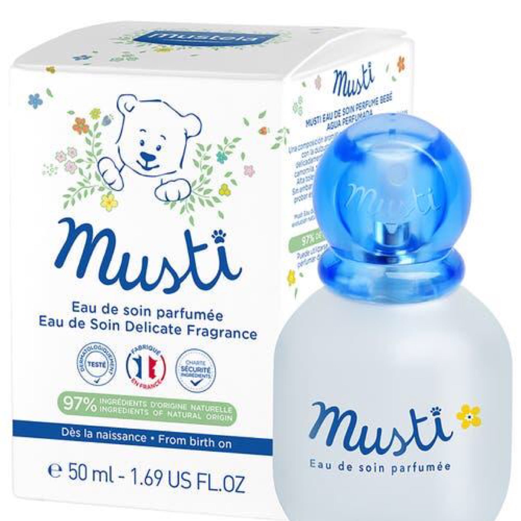 Mustela® Musti Eau de Soin Spray in White  50ml