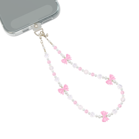 Pink Bow Phone Charm
