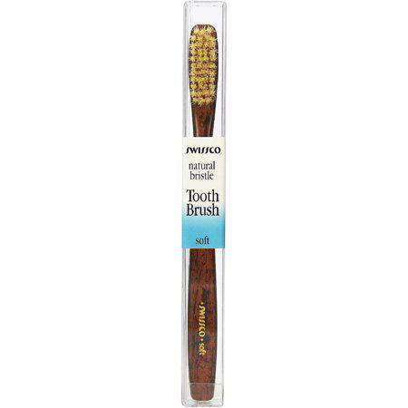 Swissco Tooth Brush Tortoise Natural Bristle, Soft