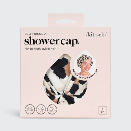 KITSCH Luxury Shower Cap - Leopard - Image 4