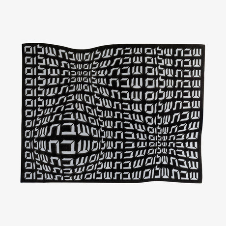Apeloig Collection Challah Cover Hebrew Type: Cream - Image 6
