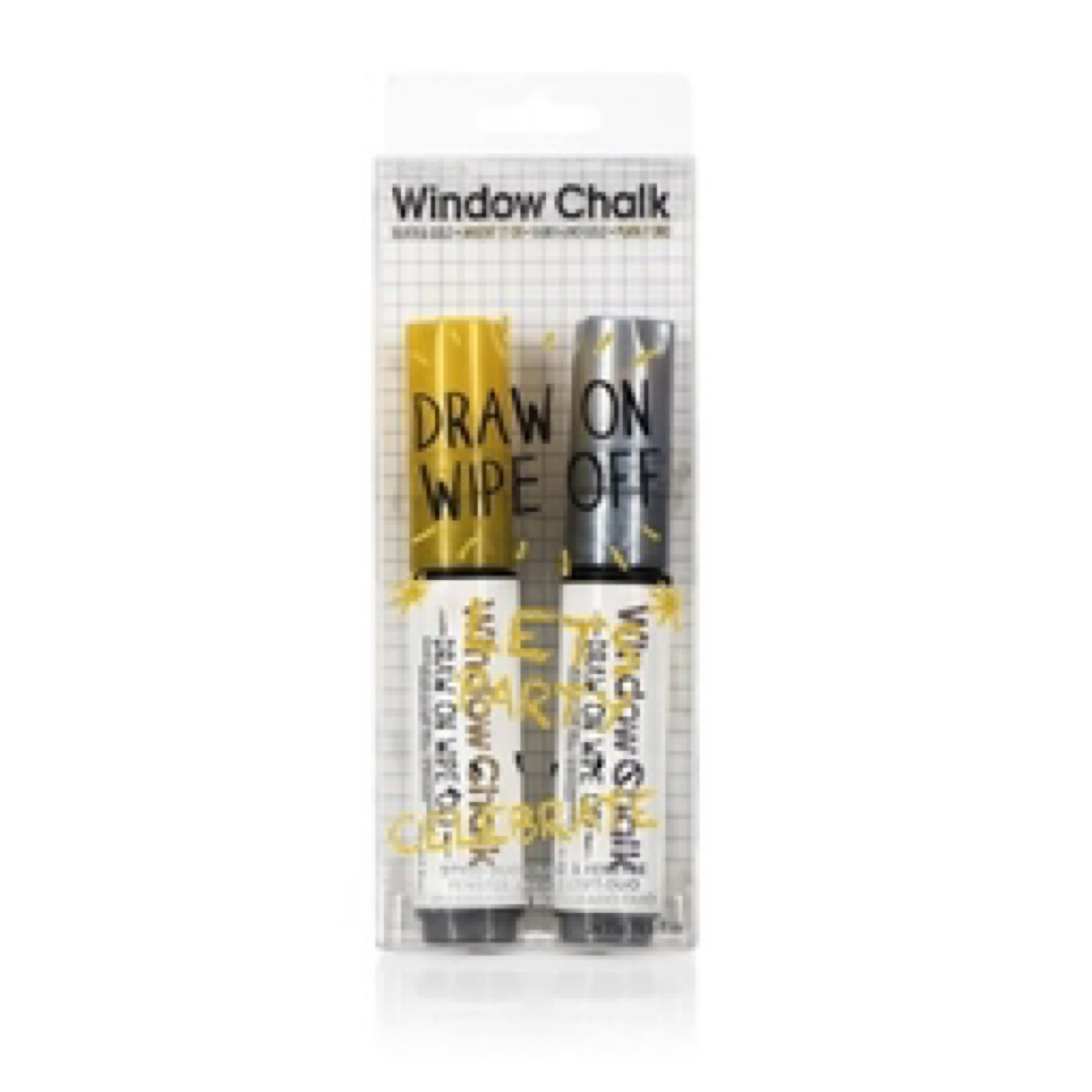 Window Chalk - Gold and Silver