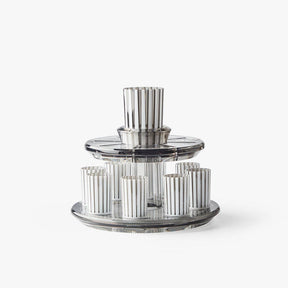 Apeloig Collection Kiddush Wine Fountain Set: Smoke_White