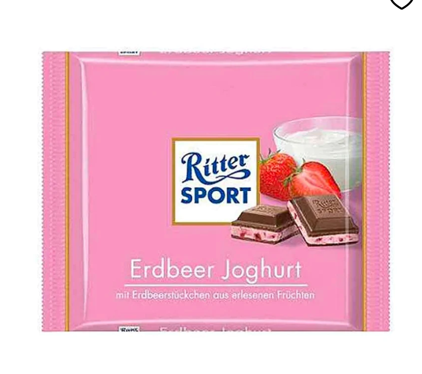 Ritter Sport Strawberry Yogurt (Erdbeer Joghurt) 100