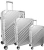 The Legend Ellen Tracy 3 PC Hard Sided Luggage Set: 331-CHROME