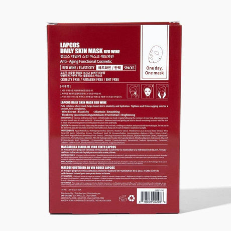 Red Wine Daily Sheet Mask 5-pack - Image 3
