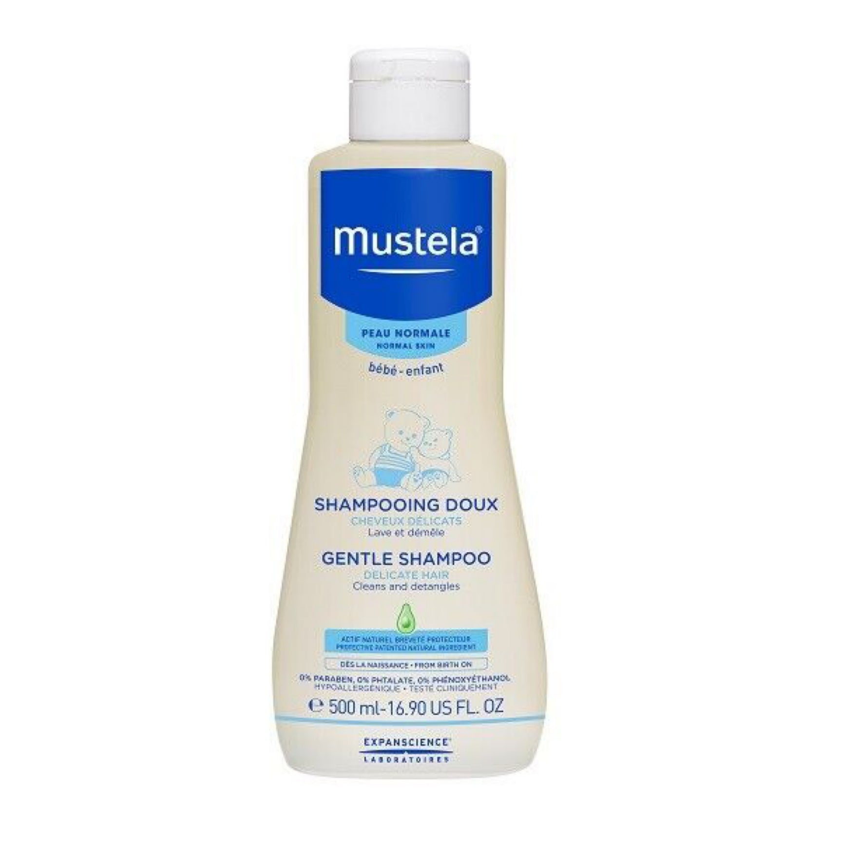 Mustela champú suave cabello delicado