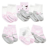 Elegant Baby Cutie Cotton Baby Socks Set 6pk