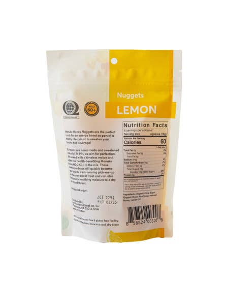 Manuka Health Manuka Honey & Lemon Nuggets  3 oz - Image 2