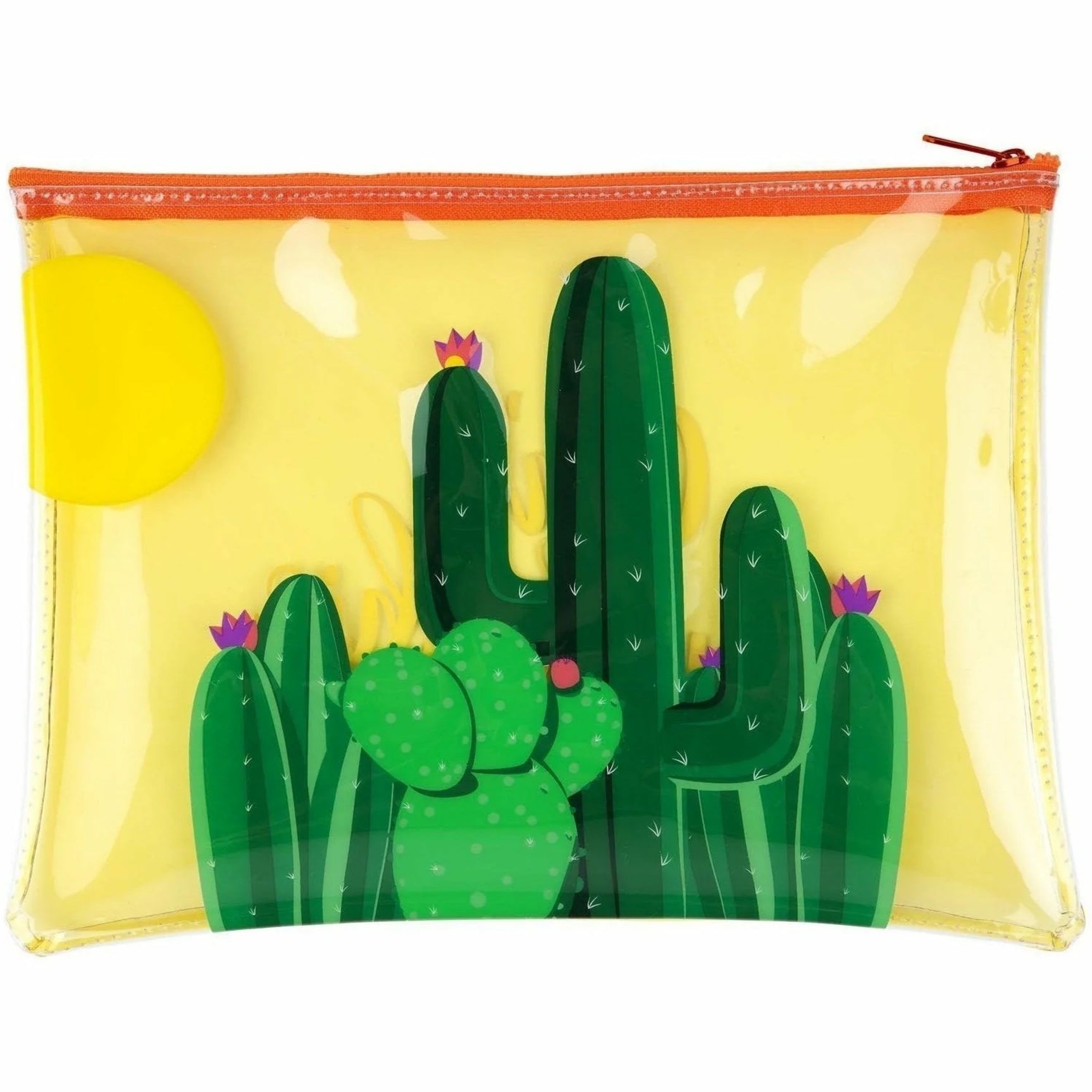 Sunny Life Sunnylife Cactus See Thru Pouch
