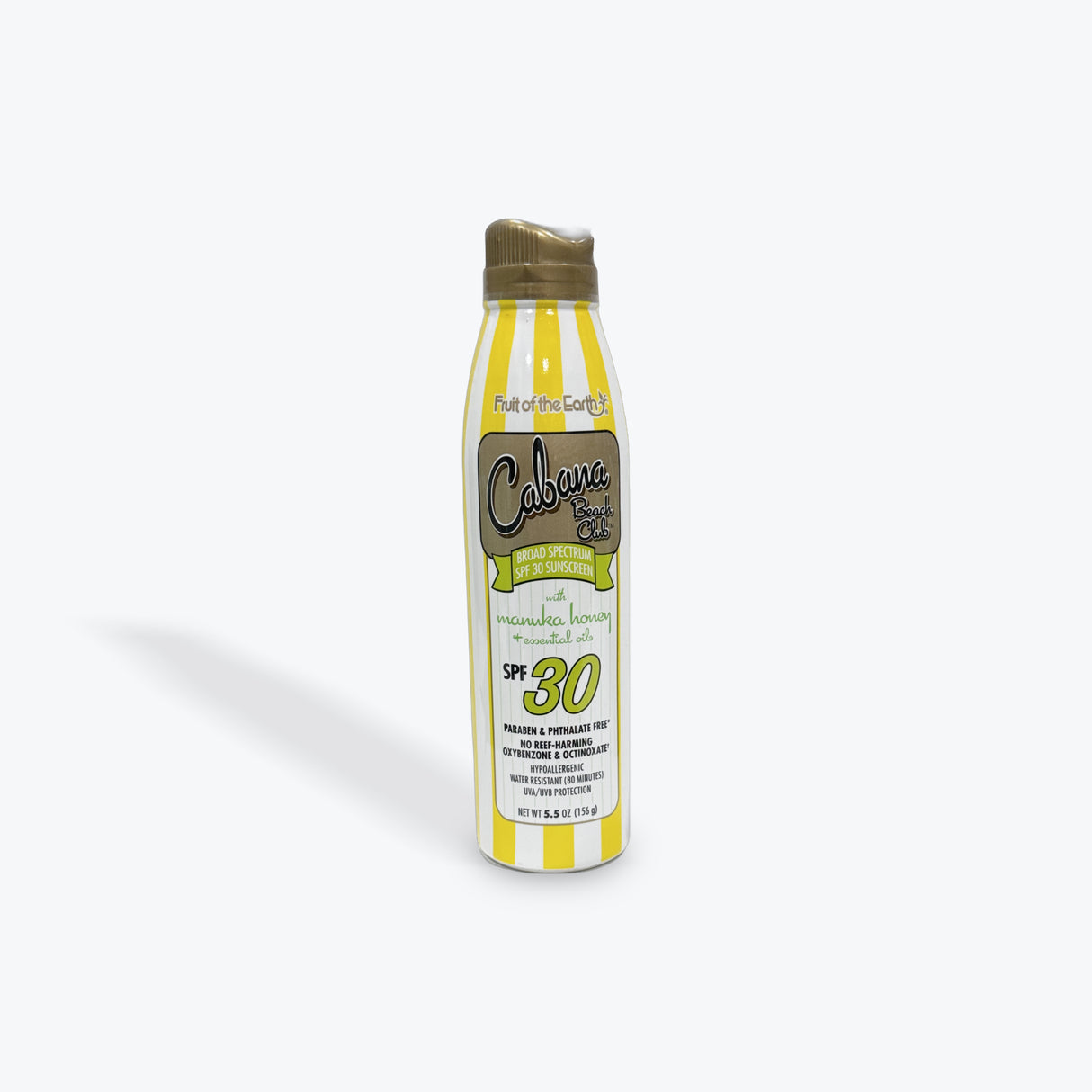 Fruit of The Earth Cabana Beach Club Exotic Escape SPF 30 with Manuka Honey & Essential Oils Sunscreen Spray